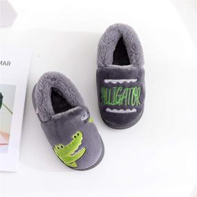 img 3 attached to 👧 Comfy and Cozy: BESONETY Girls Fuzzy Slippers for Toddler Boys' - Perfect Shoes in Slippers