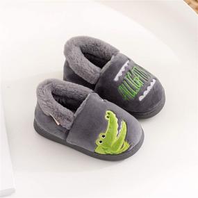 img 2 attached to 👧 Comfy and Cozy: BESONETY Girls Fuzzy Slippers for Toddler Boys' - Perfect Shoes in Slippers