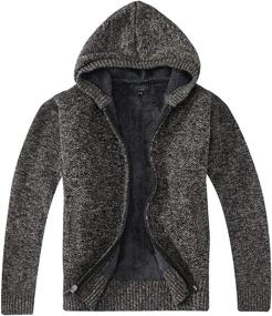 img 3 attached to 🧥 Cozy and Stylish: Gioberti Knitted Cardigan Sweater Sherpa Boys' Clothing, Perfect for Sweater Season!