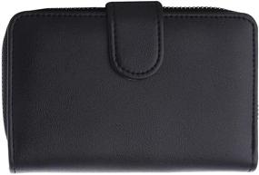 img 2 attached to DAVIDJONES Ladies Compact Genuine Leather Women's Handbags & Wallets