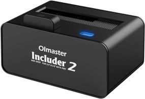 img 4 attached to 💾 OImaster USB 3.0 to SATA Hard Drive Docking Station with Pop Up Button, 2.5 or 3.5-inch HDD SSD External Hard Drive Docking Station - Super Speed UASP Supported, Tool-Free Design (Supports up to 10TB), Black