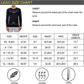 img 1 attached to LEAO Performance Compression Leggings: Quick Dry Athletic Tights for Youth Boys - Basketball, Football, Baseball Baselayers