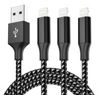 certified 10ft iphone lightning charging cable: top-quality and compatible logo