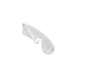 img 3 attached to 👗 NAHANCO 405 Clear Plastic Shirt/Dress Hanger for Bridal/Formalwear Apparel, Jumbo Weight, 17" - Pack of 100