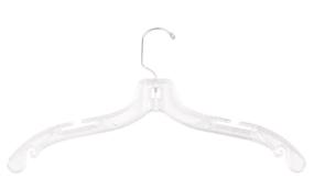 img 4 attached to 👗 NAHANCO 405 Clear Plastic Shirt/Dress Hanger for Bridal/Formalwear Apparel, Jumbo Weight, 17" - Pack of 100