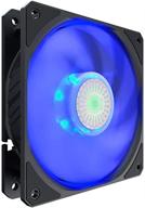 💨 cooler master sickleflow 120 blue led case & cooling fan - high performance air balancing blades, 62 cfm, 2.5 mmh2o, 8 to 27 dba - blue led logo