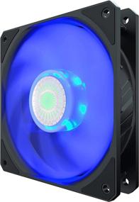 img 1 attached to 💨 Cooler Master SickleFlow 120 Blue LED Case & Cooling Fan - High Performance Air Balancing Blades, 62 CFM, 2.5 mmH2O, 8 to 27 dBA - Blue LED