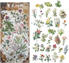 img 1 attached to 🌸 Enhance Your DIY Projects with 120PCS Vintage Plant Washi Paper Stickers – Flower Mushroom Stickers for Scrapbooking, Diary Albums & Stationery Decoration