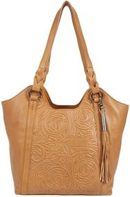 img 1 attached to Sak Leather Shopper Buttercup Espadrille Women's Handbags & Wallets