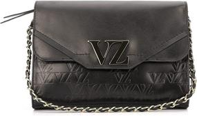 img 4 attached to VELEZ Black Leather Crossbody Women