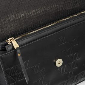 img 2 attached to VELEZ Black Leather Crossbody Women