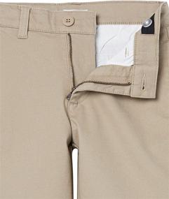 img 1 attached to Top-Quality Amazon Essentials Boys' Uniform Big Woven Flat-Front Khaki Shorts for Style and Comfort