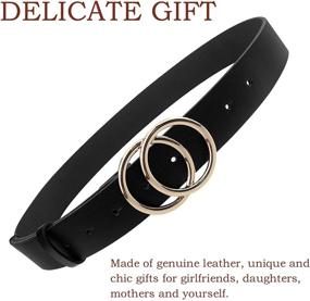 img 2 attached to Udekit Genuine Leather Womens Double Women's Accessories