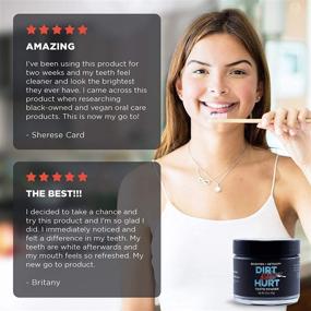 img 2 attached to 🦷 Dirt Don't Hurt Activated Charcoal Tooth Powder: Natural Teeth Whitening Alternative with Detoxifying Power - 1.6 oz
