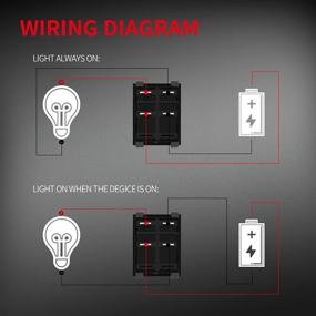 img 1 attached to DaierTek Rocker Switch Lighted Motorcycle