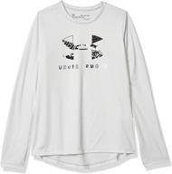 under armour t shirt seaglass medium girls' clothing for active logo