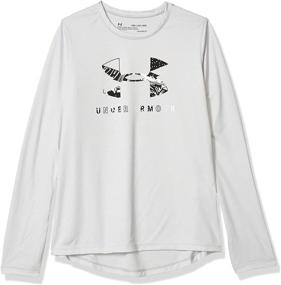 img 3 attached to Under Armour T Shirt Seaglass Medium Girls' Clothing for Active