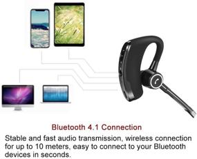 img 1 attached to Bluetooth Wireless Handsfree Headphone Cellphones