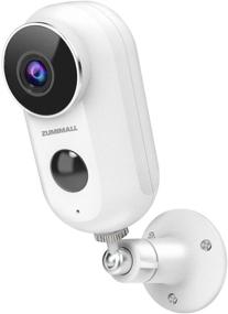img 4 attached to ZUMIMALL 1080P HD Wireless Outdoor Security Camera: Battery Powered, WiFi Home Surveillance with Night Vision, 2-Way Audio, Motion Detection, Weatherproof & SD Card/Cloud Storage