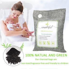 img 3 attached to 🌿 8 Packs of Activated Bamboo Charcoal Air Purifying Bags: Nature Fresh Odor Absorber for Home, Car, and Office