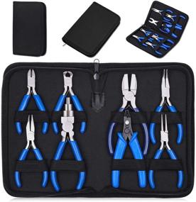 img 4 attached to 🔧 Shynek 8pcs Jewelry Making Pliers Set - Complete Kit for Precise Jewelry Crafting