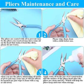 img 1 attached to 🔧 Shynek 8pcs Jewelry Making Pliers Set - Complete Kit for Precise Jewelry Crafting