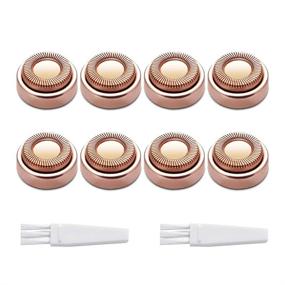 img 4 attached to 💇 Tuokiy Facial Hair Remover Replacement Head, Gen 1 Single Halo - 18K Rose Gold Plated Blades (8 Count): First Generation
