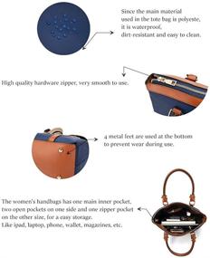 img 2 attached to TMFAN Satchel Handbags Handle Shoulder Women's Handbags & Wallets