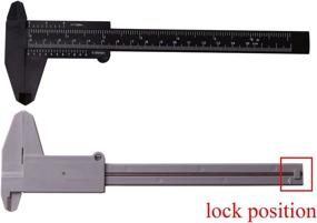 img 1 attached to Accurate Plastic Caliper Metric Measuring Tool 📏 for Student Tests: Reliable Test, Measure & Inspect Device