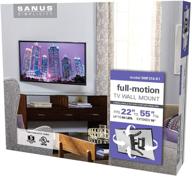 📺 effortless full-motion tv mount for 22 to 55-inch screens: sanus simplicity guarantees convenience and versatility logo