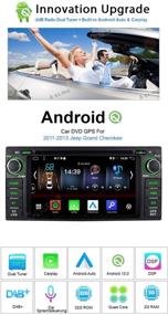 img 3 attached to 🚗 A-Sure Android 10 Carplay Android Auto 2G+32G 2-Tuner-Radio Bluetooth5.0 DSP Car GPS Stereo DVD Player Touch Screen Navigation for Jeep Grand Cherokee 2008-2010, Jeep Compass, Jeep Wrangler, Jeep Commander, Dodge, Chrysler