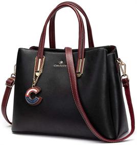 img 4 attached to 👜 Cheruty Designer Handbags: Stylish Shoulder Satchels for Women with Wallets