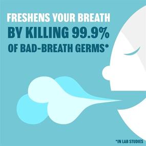 img 2 attached to Полоски для дыхания Listerine Cool Mint Pocketpaks - мощное растворимое средство для освежения полости рта, уничтожает 99% бактерий плохого запаха, удобны для использования в пути, освежающий мятный вкус! (12 пачек)