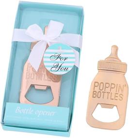 img 4 attached to 🍼 12pcs Baby Shower Return Gifts - Supplies Poppin Baby Bottle Shaped Bottle Opener with Exquisite Packaging - Ideal Party Souvenirs & Decorations by WeddParty (Baby Bottle)