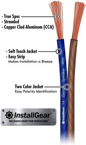 img 3 attached to Enhance Your Audio Experience with InstallGear 14 Gauge AWG 30ft Speaker Wire - True Spec and Soft Touch Cable - Blue/Black