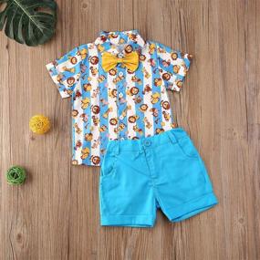 img 3 attached to 👕 Boys' Clothing Sets - Flamingo T Shirts Outfits for Toddler Clothes