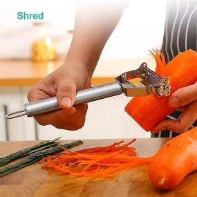 img 2 attached to 🥦 Beauty Vegetable Peeler: Stainless Steel Peelers for Kitchen, Multifunctional Cutter Slicer for Potato Apple - Upgrade Dual Blade Veggie Cutter and Fruit Slicer