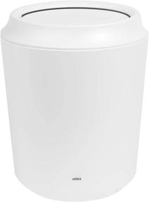 img 4 attached to 🗑️ Small White Umbra Corsa Bathroom Trash Can: Lid Included - Compact Waste Basket for Easy Disposal