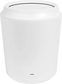 img 2 attached to 🗑️ Small White Umbra Corsa Bathroom Trash Can: Lid Included - Compact Waste Basket for Easy Disposal