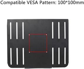 img 2 attached to 🖥️ Suptek Laptop Notebook Tray Platform for VESA Mount Stand - Fits 100 mm Plate Holes (TP004)