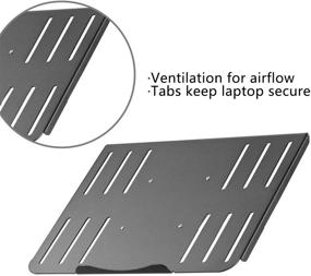 img 1 attached to 🖥️ Suptek Laptop Notebook Tray Platform for VESA Mount Stand - Fits 100 mm Plate Holes (TP004)