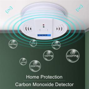 img 2 attached to 🔥 Digital Display Carbon Monoxide Detector and Alarm - WJZXTEK Gas Detection, Power Equipment, Alarm Clock Warning - UL2034 Certified