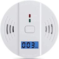 🔥 digital display carbon monoxide detector and alarm - wjzxtek gas detection, power equipment, alarm clock warning - ul2034 certified logo