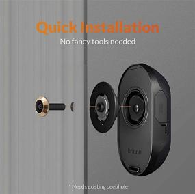 img 2 attached to Brinno SHC1000 Front Door Peephole Security Camera - Motion Detection & Knocking Sensor - Easy Installation - Extended Battery Life - Clear Image - Wire-Free - Digital Visitor Log - Black