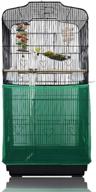 🐦 asocea extra large bird cage seed catcher - green, nylon mesh netting, round/square cage skirt for parrots and parakeets (seeds guard, birdcage not included) logo