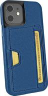 📱 smartish iphone 12/12 pro wallet case - wallet slayer vol. 2: slim, protective kickstand, credit card holder (silk) - blues on the green logo