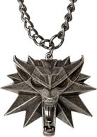 🐺 the witcher 3 jinx necklace: embrace the white wolf medallion logo