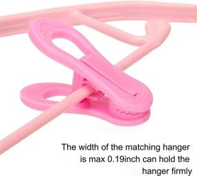 img 2 attached to Tinfol Plastic Clothes Hangers Multi Purpose