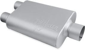 img 4 attached to 🔥 Flowmonster 2-Chamber Small Muffler - Optimal Performance for Enhanced Exhaust Flow