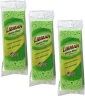 🧽 libman 3021 gator mop refill, 9" - 3 pack: perfect replacement for your gator mop logo